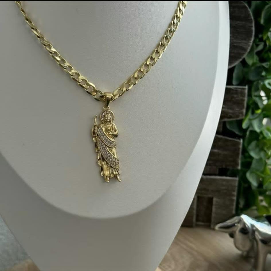 Cuban Necklace With Pendant St Judas