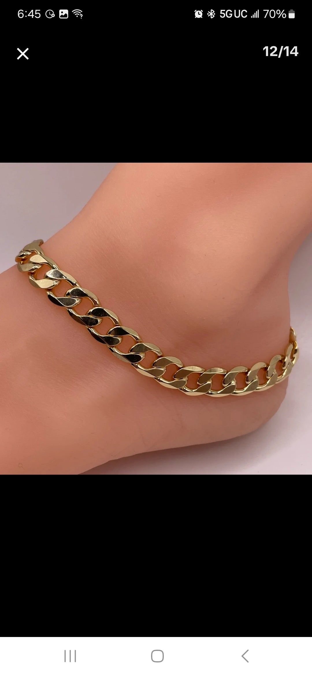 Anklet cuban chain