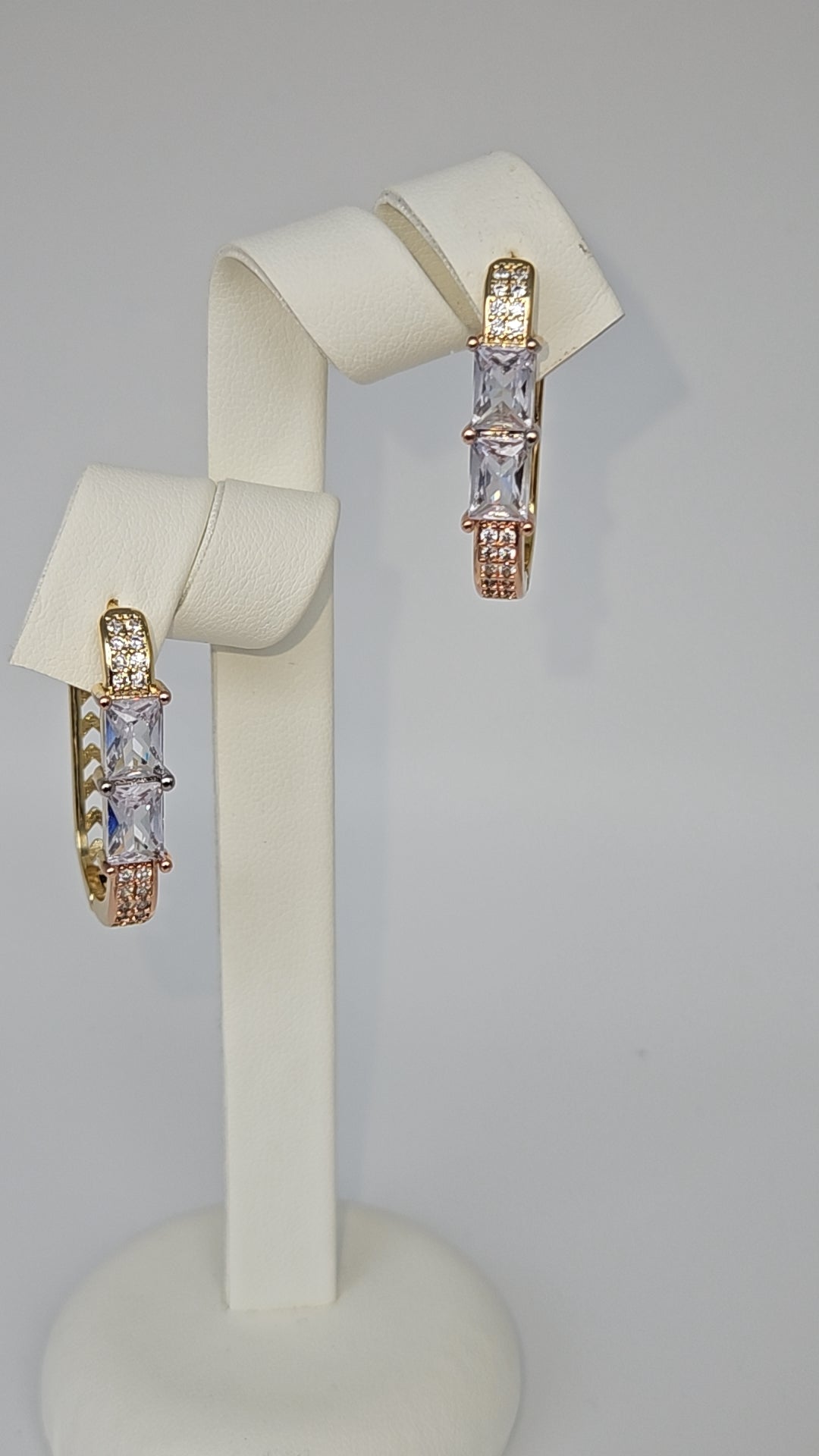 14k rose gold plated earrings