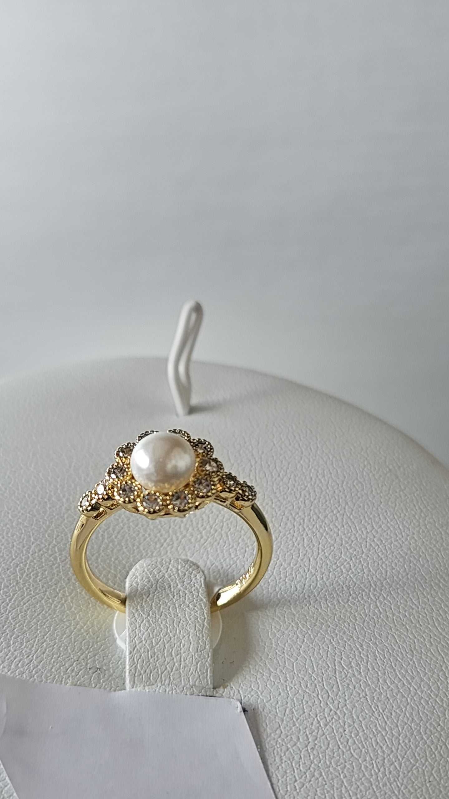 Pearl ring stone ring