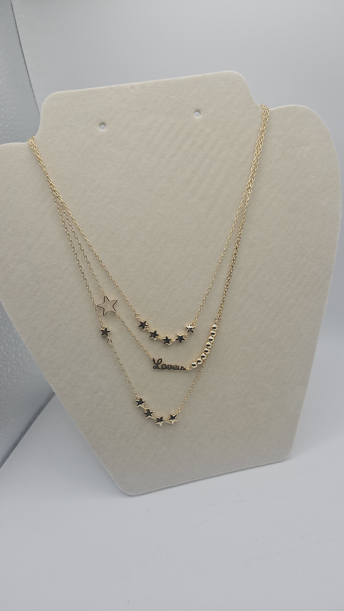 Beautiful necklace in three