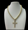 Rope chain with pendant cross
