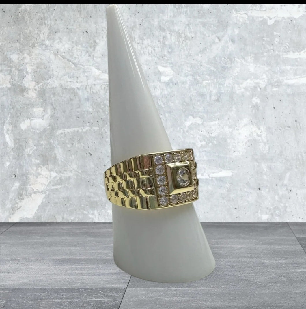 14k gold plated ring men