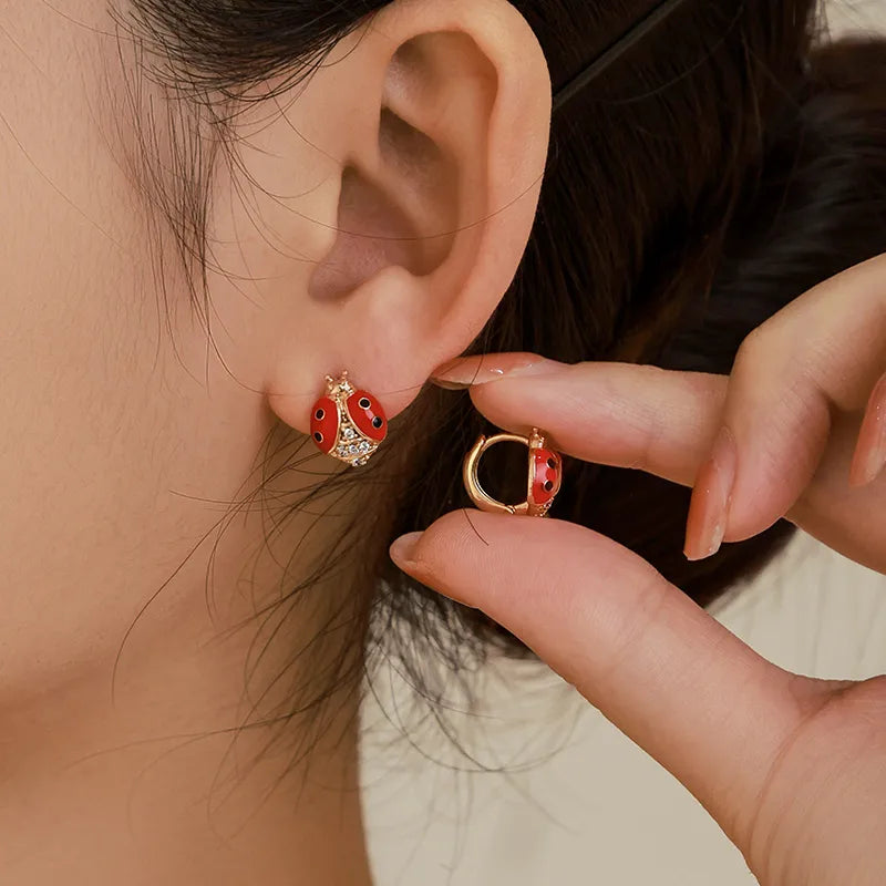 Ladybug earing