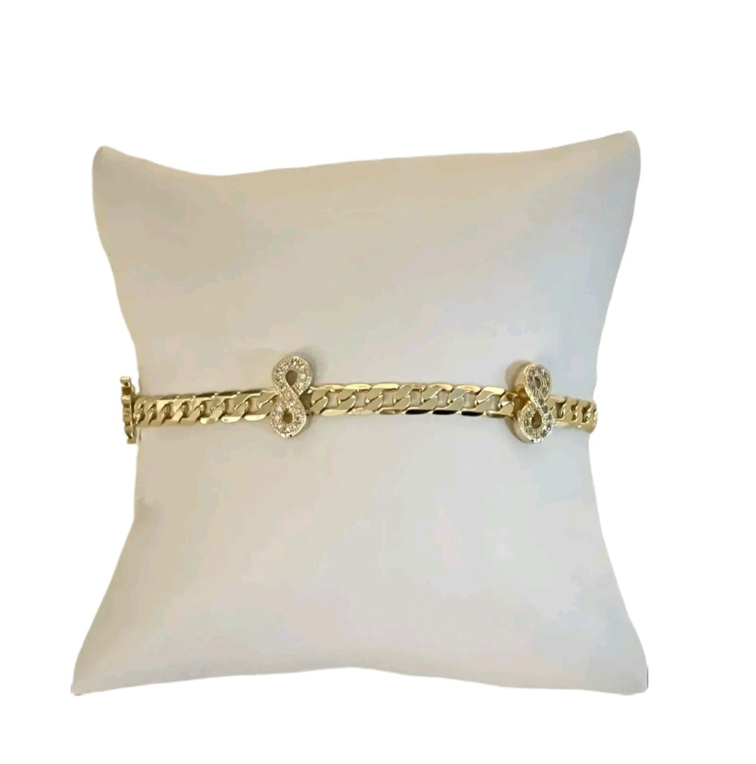 Cuban infinity bracelet