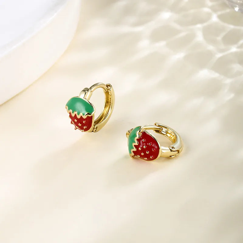 Strawberry earing