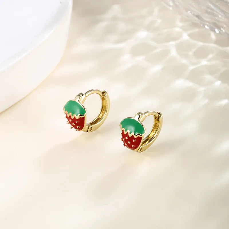 Strawberry earing